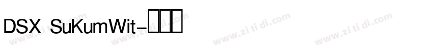 DSX SuKumWit字体转换